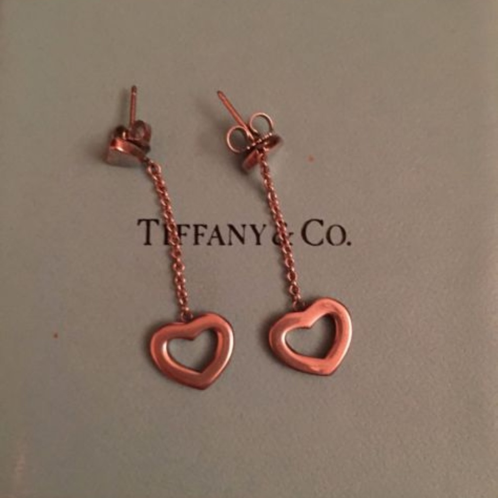 Tiffany & Co. Heart Lariat Dangle Dangling Earring